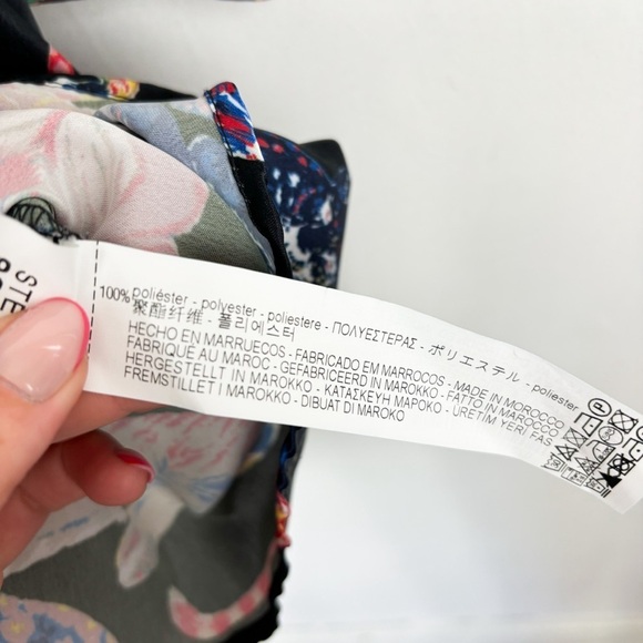 Zara Bold Colorful Tiger Print Mini Dress Sz M - Picture 9 of 10